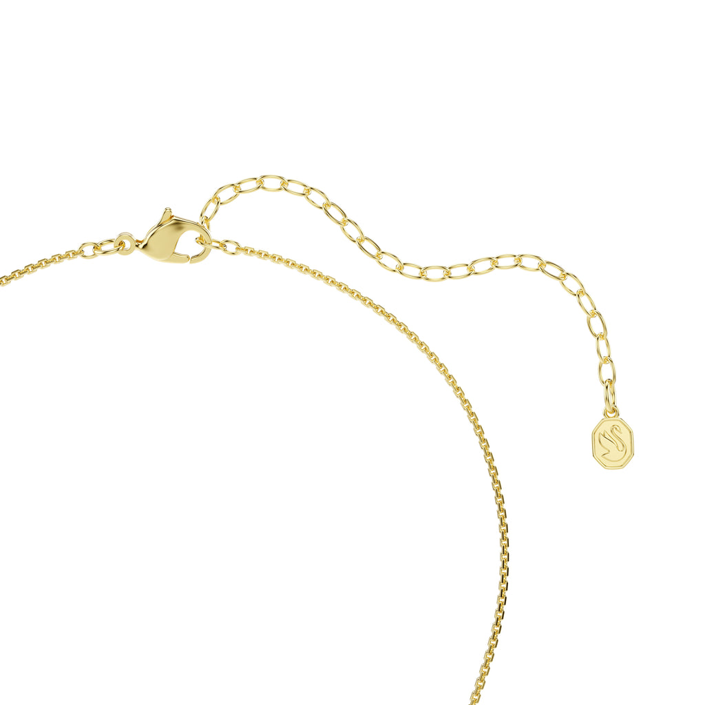 Swarovski Hyperbola Circles Crystal Necklace With Dancing Stone Gold Plated — view 4