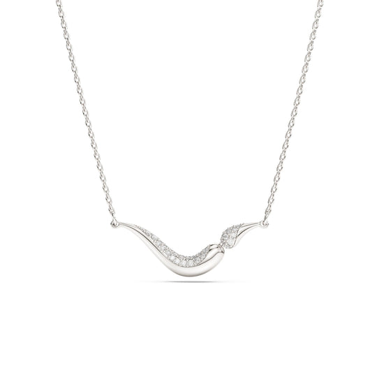 Swarovski Classica Sterling Silver Zirconia Necklace 5740342