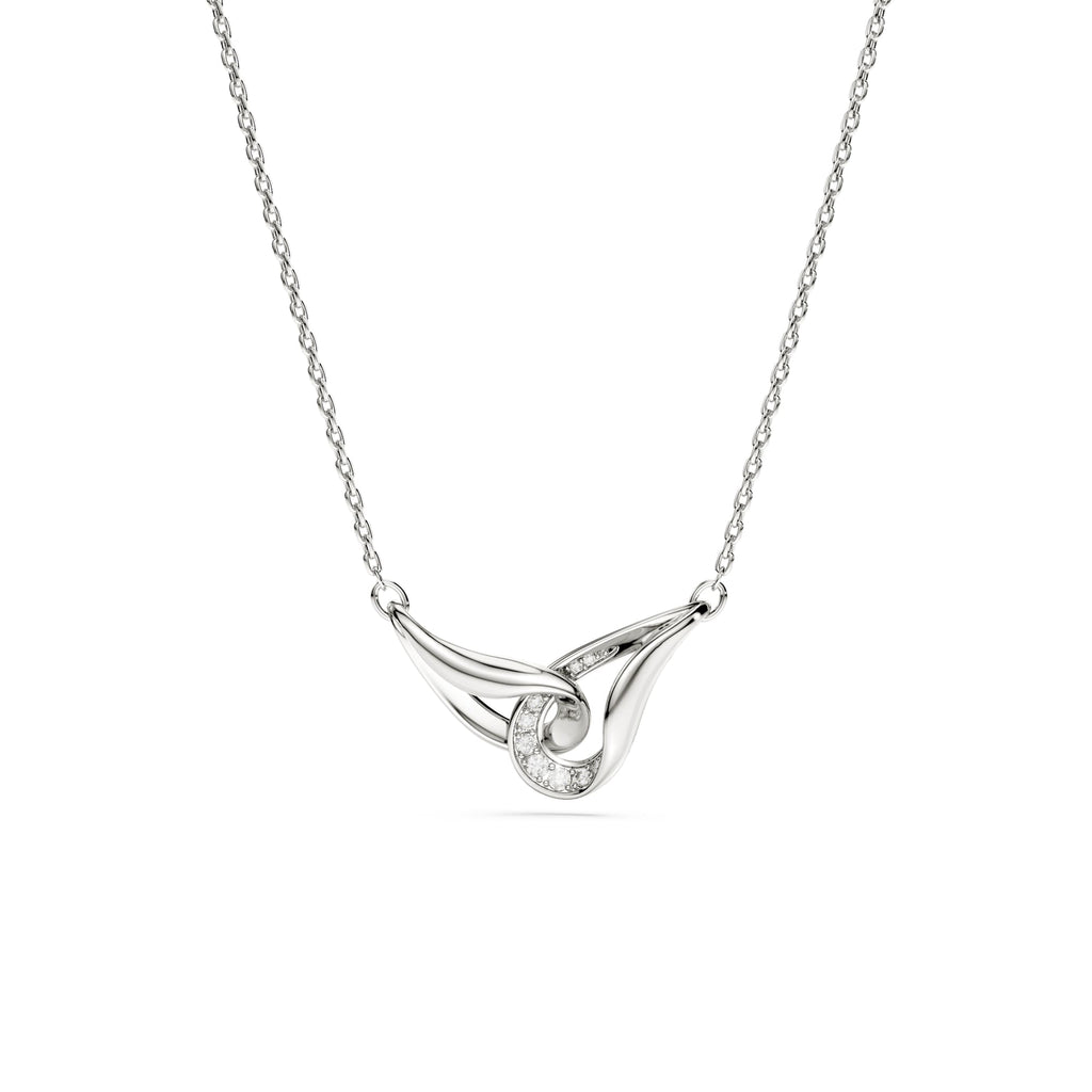 Swarovski Classica Silver Interlocking Zirconia Necklace 5740343
