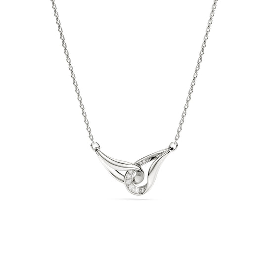 Swarovski Classica Sterling Silver Interlocking Zirconia Necklace 5740343