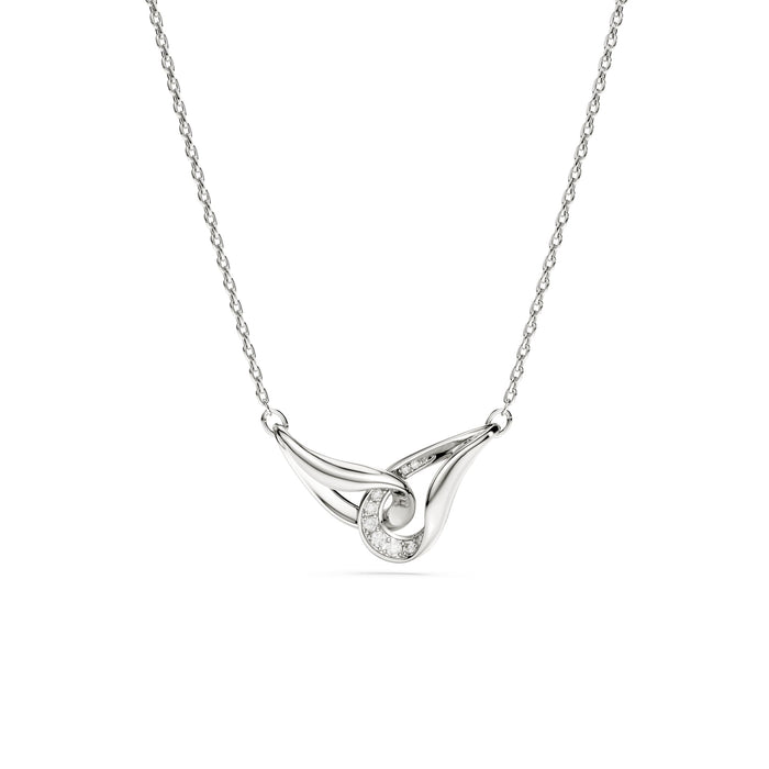 Swarovski Classica Sterling Silver Interlocking Zirconia Necklace 5740343