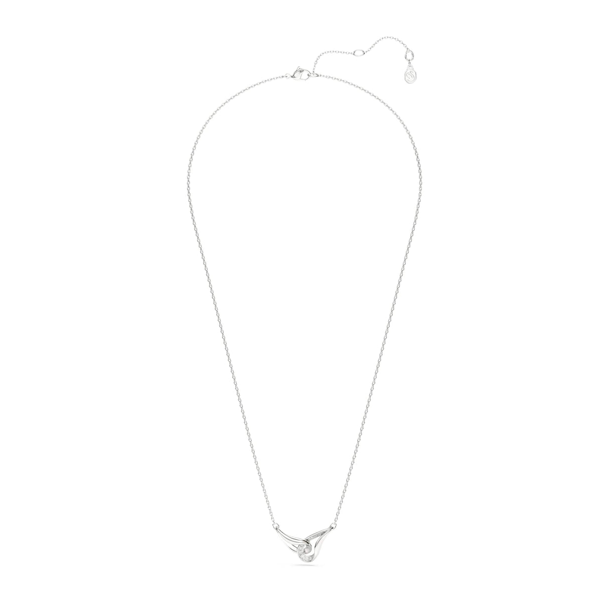 Swarovski Classica Silver Interlocking Zirconia Necklace 5740343