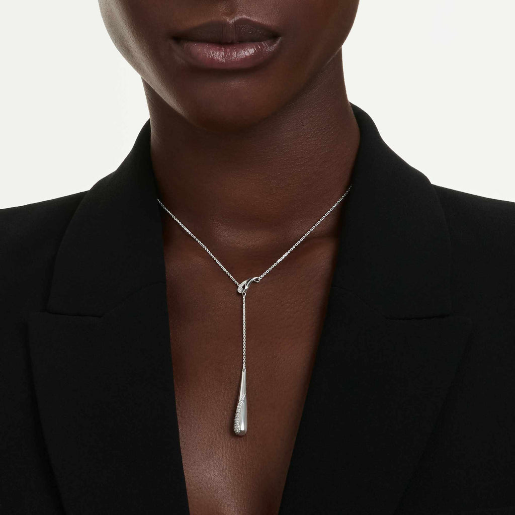 Swarovski Classica Silver Zirconia Y Necklace 5741221 — view 2