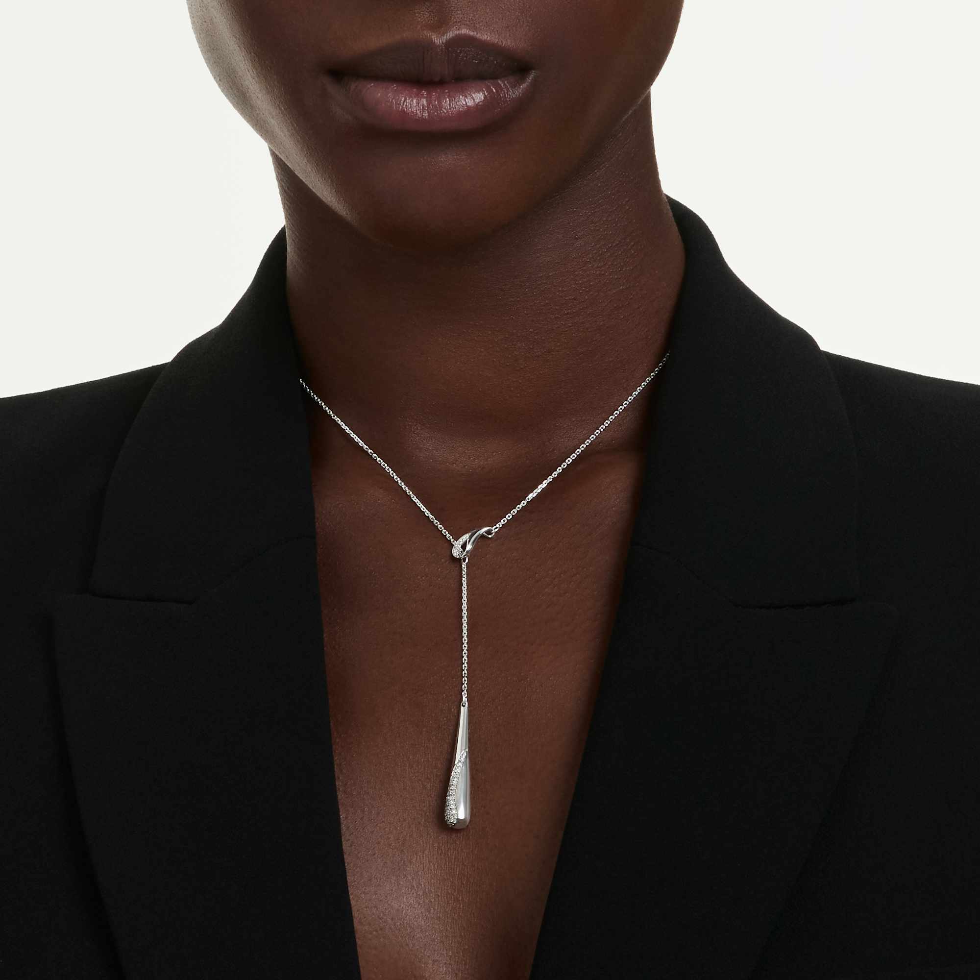 Swarovski Classica Silver Zirconia Y Necklace 5741221 — view 2