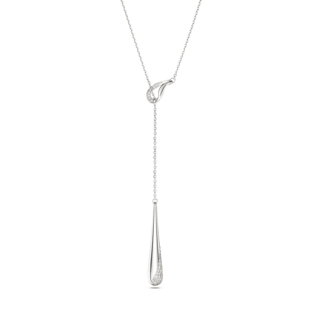 Swarovski Classica Silver Zirconia Y Necklace 5741221