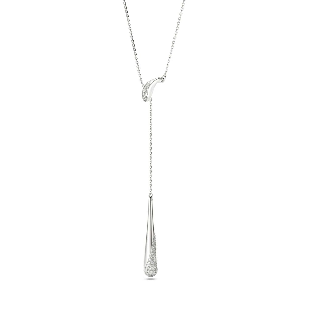 Swarovski Classica Silver Zirconia Y Necklace 5741221