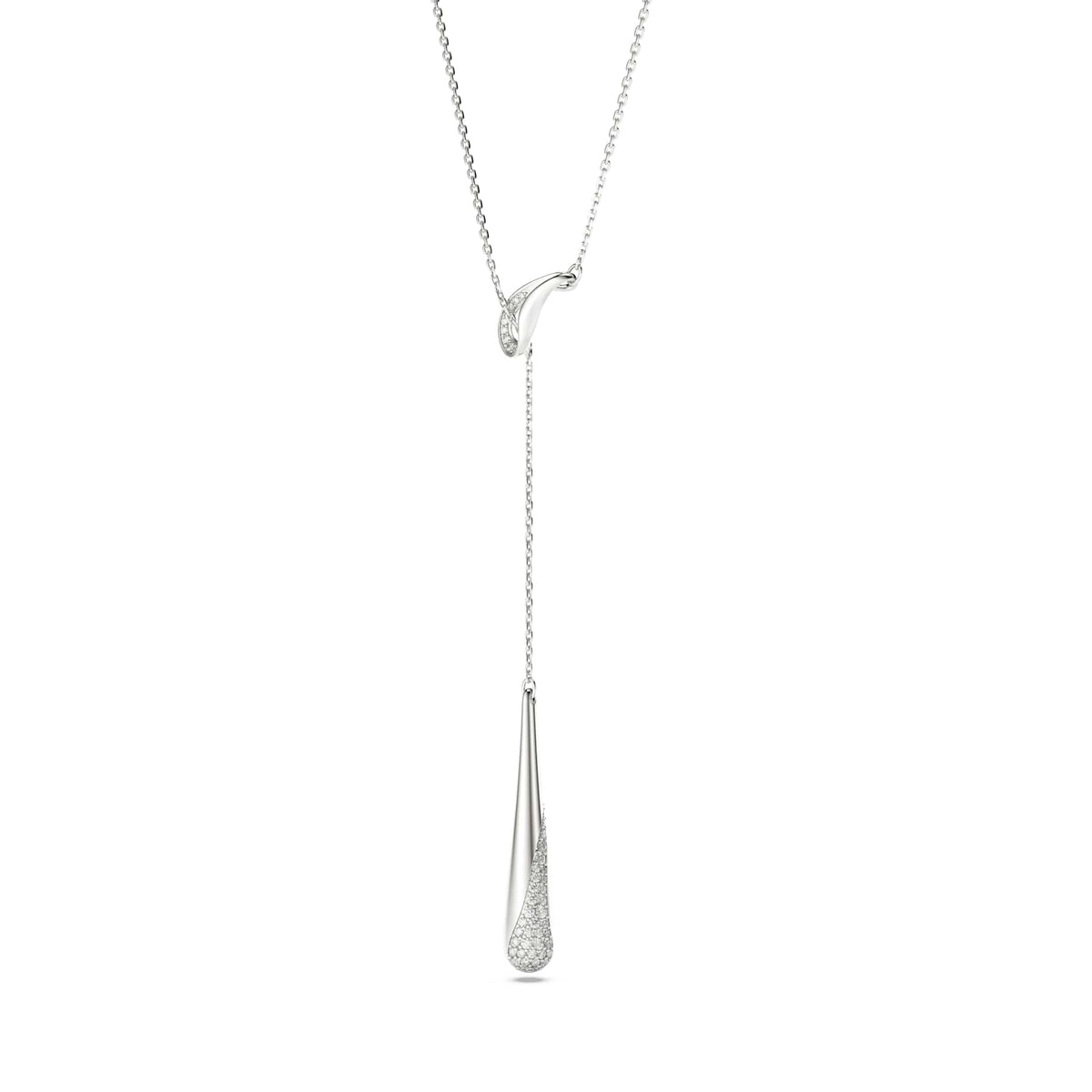 Swarovski Classica Silver Zirconia Y Necklace 5741221
