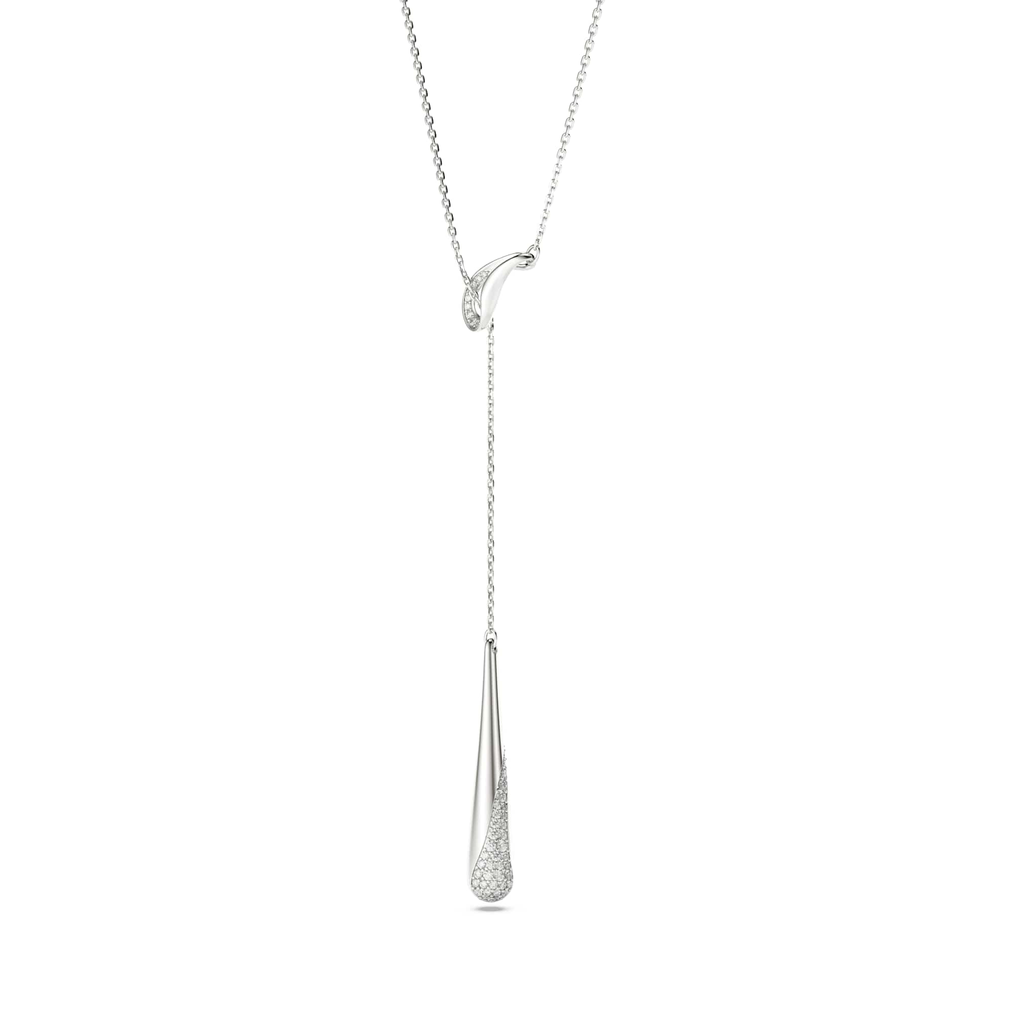 Swarovski Classica Silver Zirconia Y Necklace 5741221