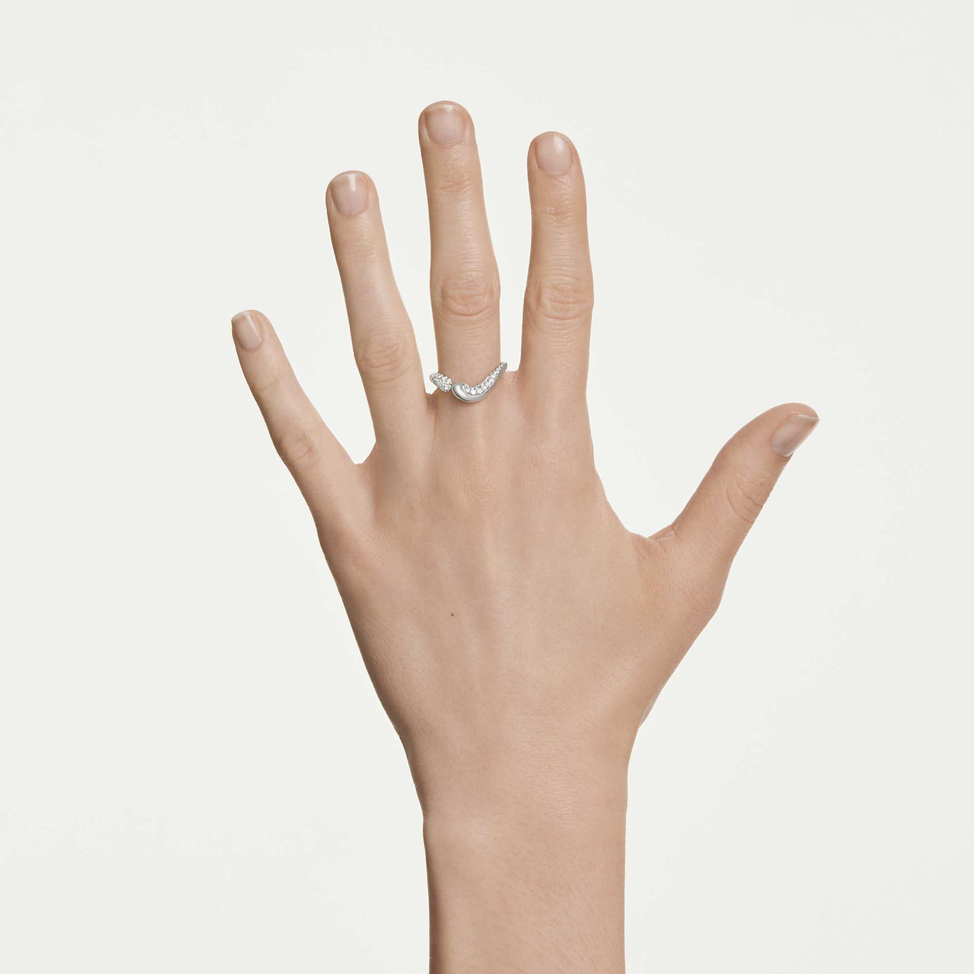 Swarovski Classica Sterling Silver Swarovski Zirconia Ring — view 2