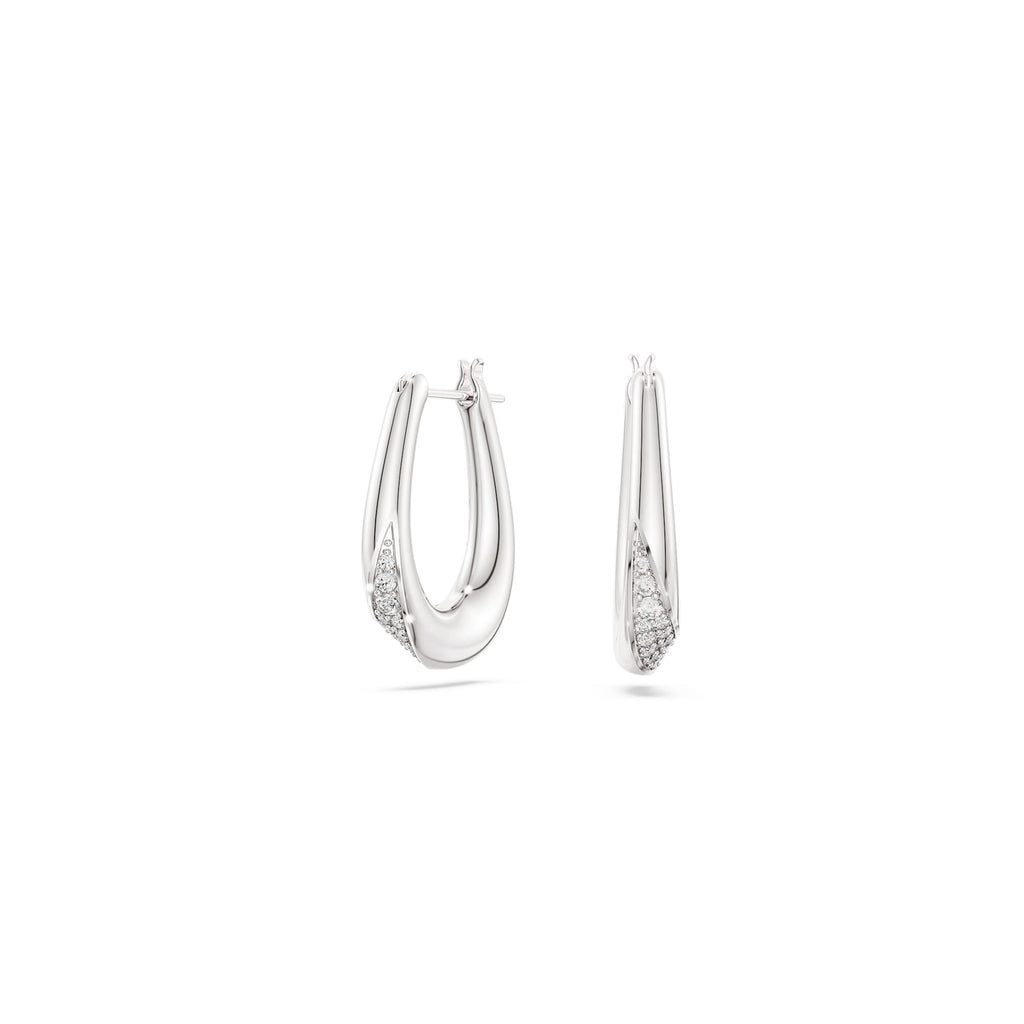 Swarovski Classica Silver Zirconia Hoop Earrings 5743474