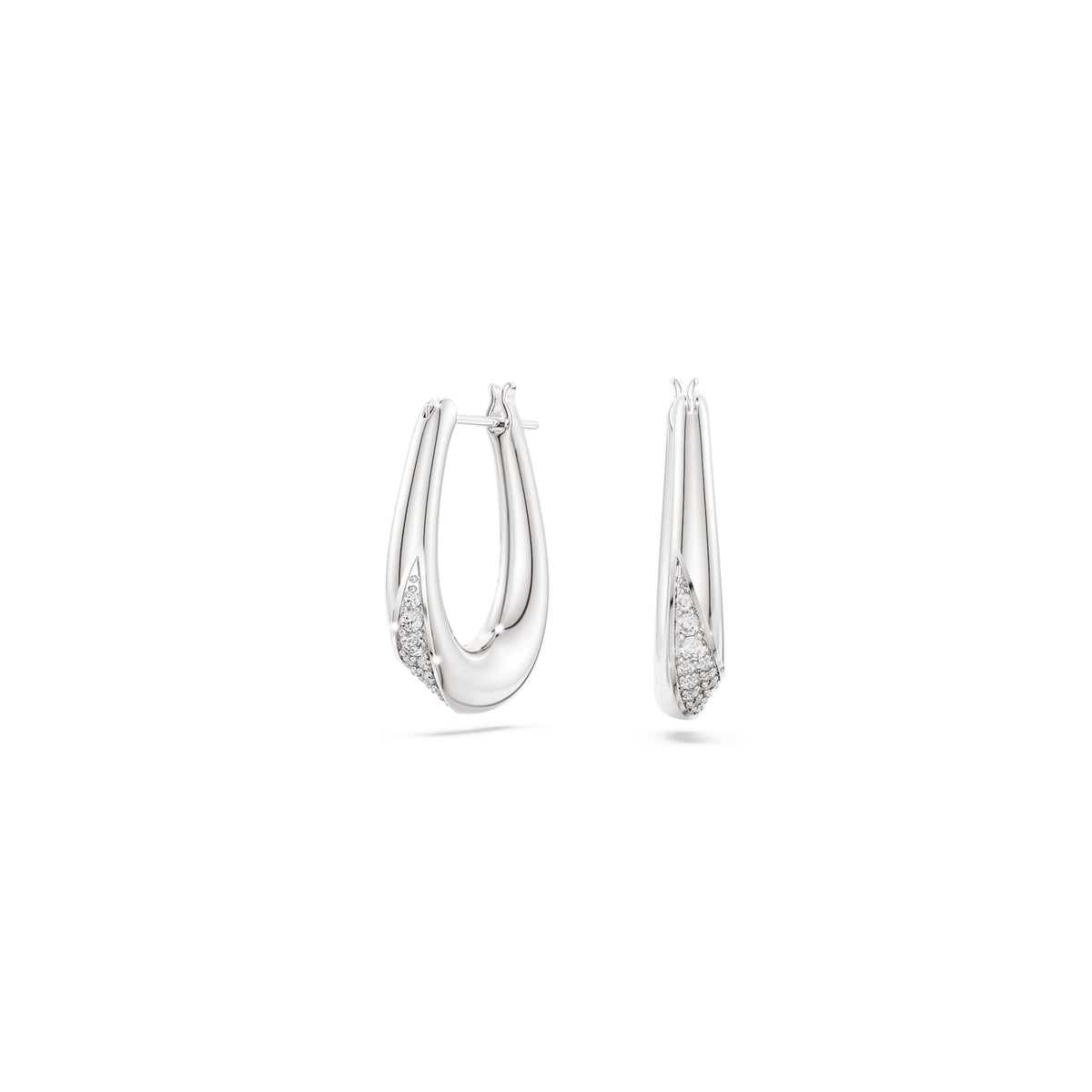 Swarovski Classica Silver Zirconia Hoop Earrings 5743474