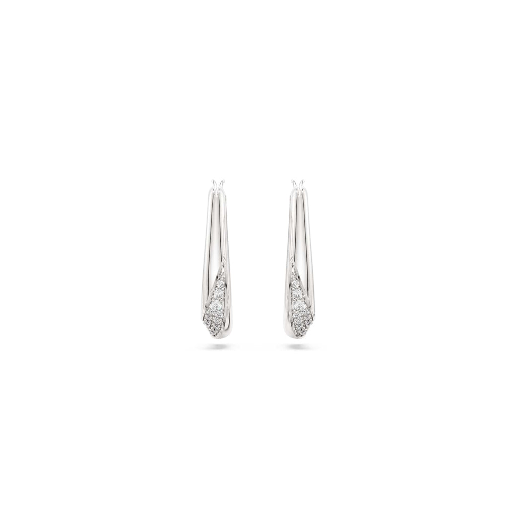 Swarovski Classica Silver Zirconia Hoop Earrings 5743474