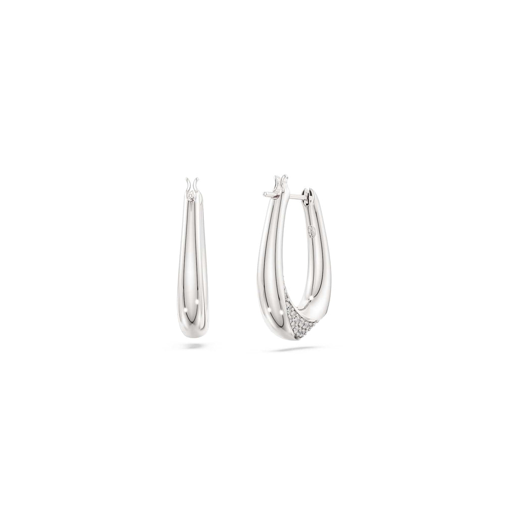 Swarovski Classica Silver Zirconia Hoop Earrings 5743474