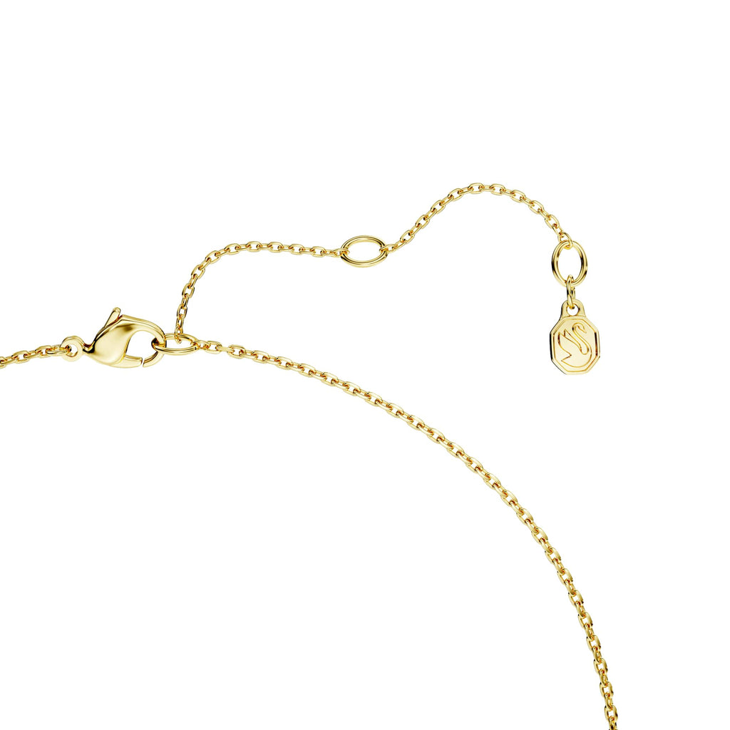 Swarovski Classica Silver Gold Tone Interlocking Zirconia Necklace 5745560