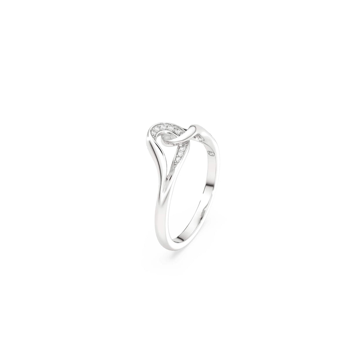 Swarovski Classica Silver Interlocking Zirconia Ring