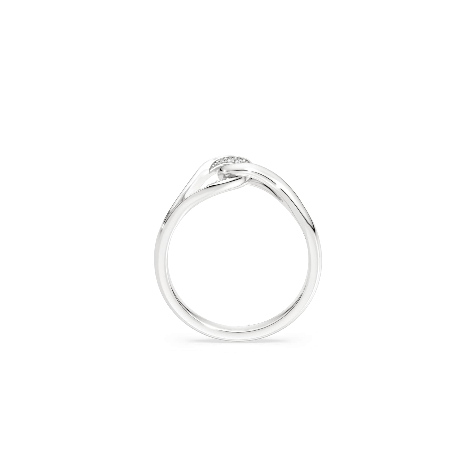 Swarovski Classica Silver Interlocking Zirconia Ring