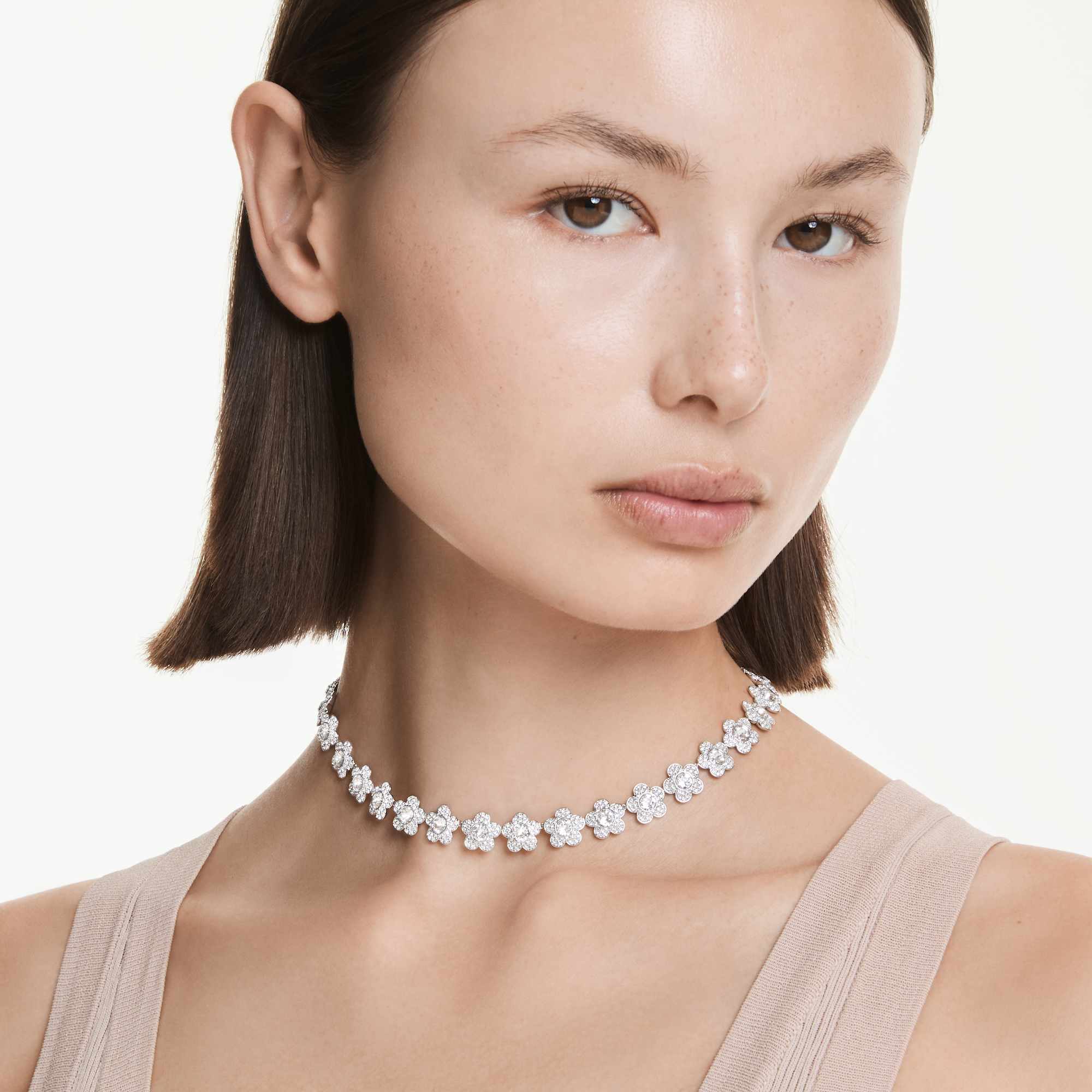 Swarovski Ariana Grande x Flower Crystal Necklace Gold Plated — view 2