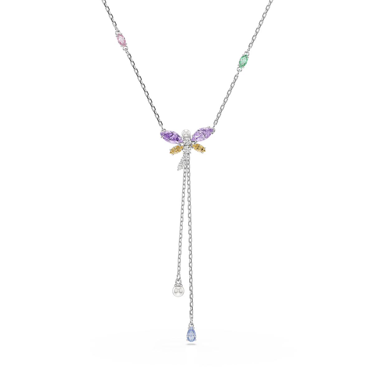 Swarovski Ariana Grande x Dragonfly Mixed Cuts Crystal Lariat Necklace