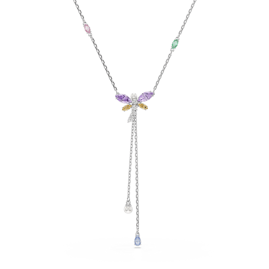 Swarovski Ariana Grande x Dragonfly Mixed Cuts Crystal Lariat Necklace