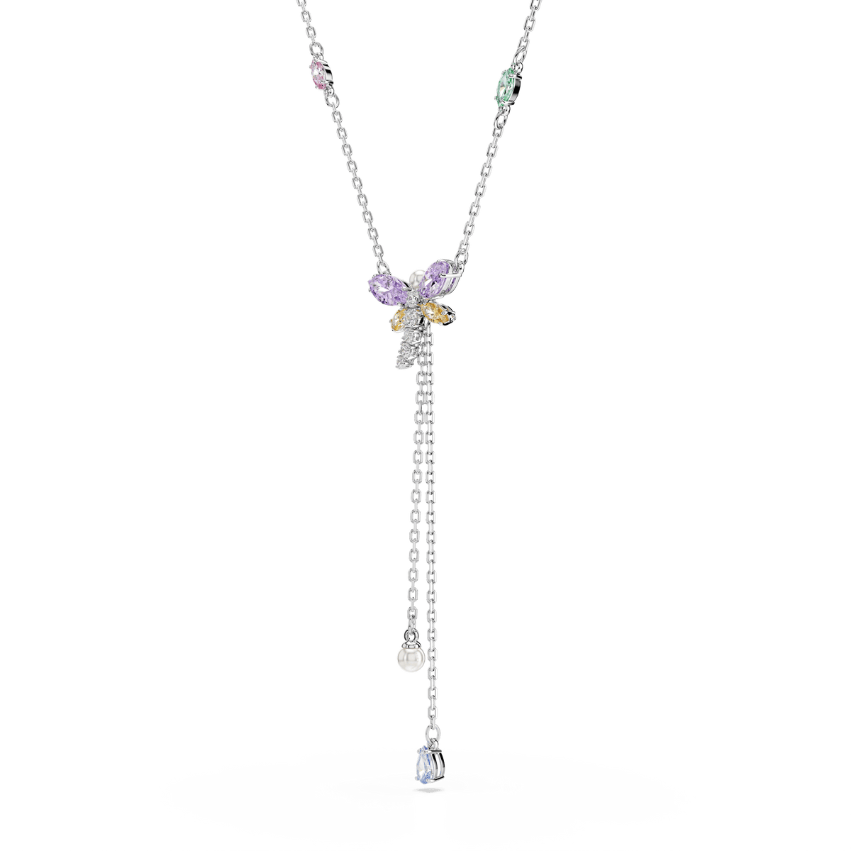 Swarovski Ariana Grande x Dragonfly Mixed Cuts Crystal Lariat Necklace — view 3