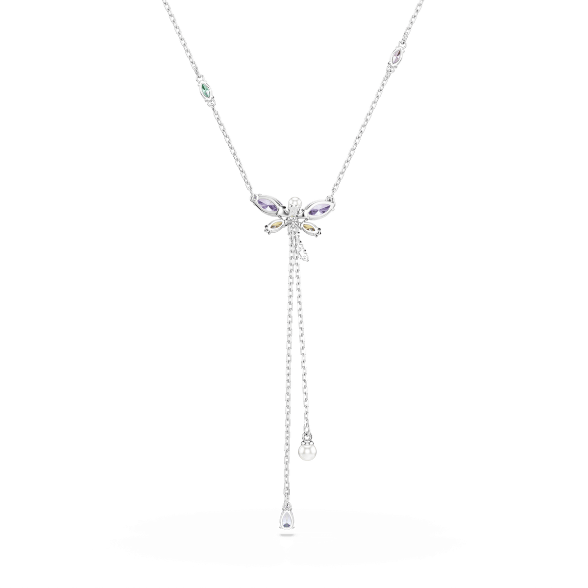 Swarovski Ariana Grande x Dragonfly Mixed Cuts Crystal Lariat Necklace — view 5