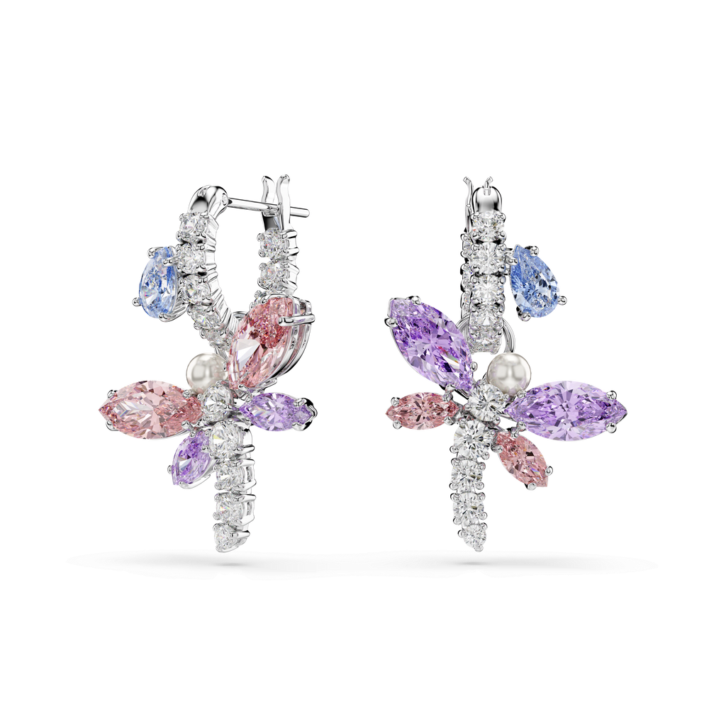 Swarovski Ariana Grande x Dragonfly Mixed Cuts Hoop Earrings