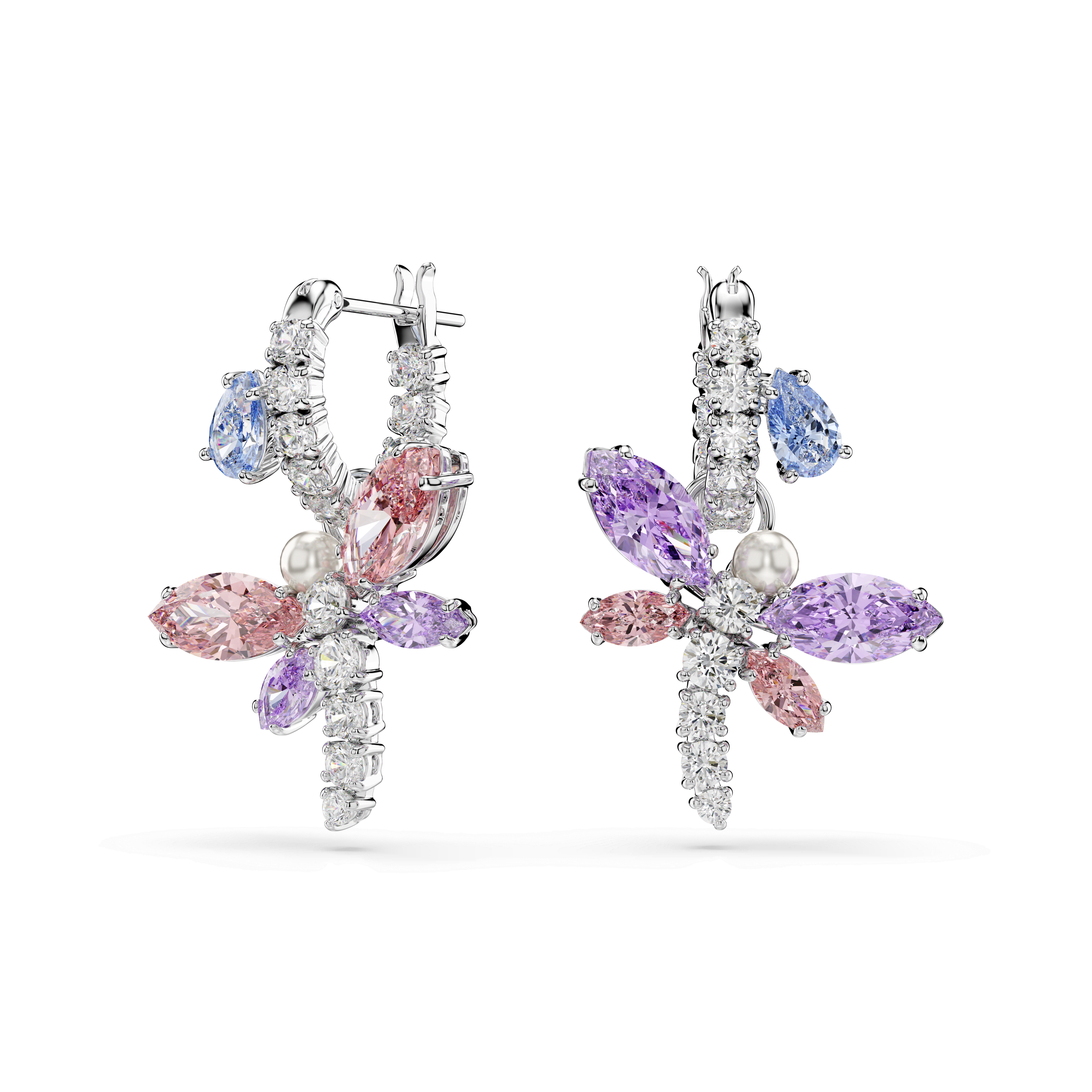 Swarovski Ariana Grande x Dragonfly Mixed Cuts Hoop Earrings