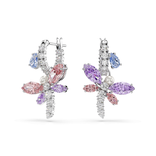Swarovski Ariana Grande x Dragonfly Mixed Cuts Hoop Earrings