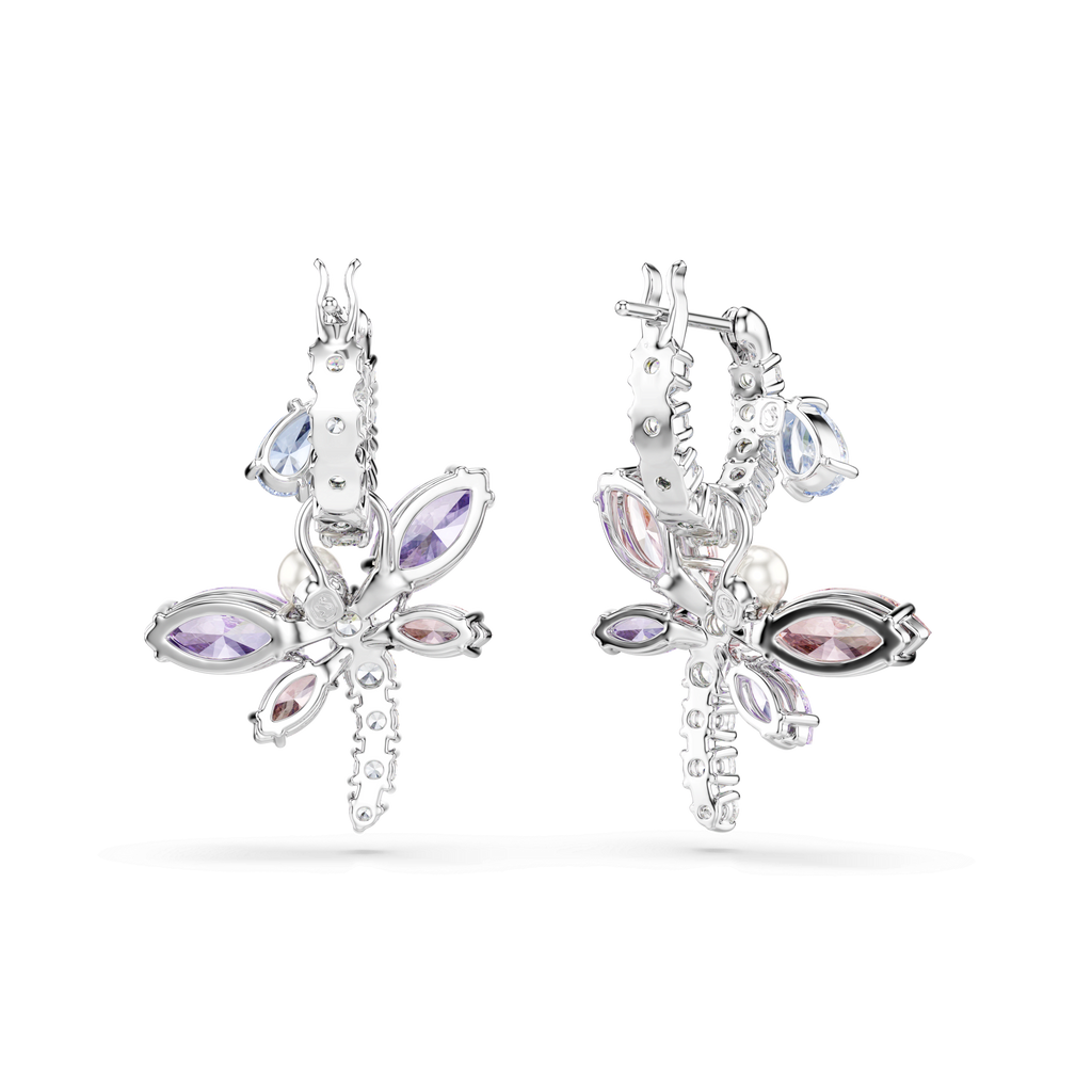 Swarovski Ariana Grande x Dragonfly Mixed Cuts Hoop Earrings — view 4