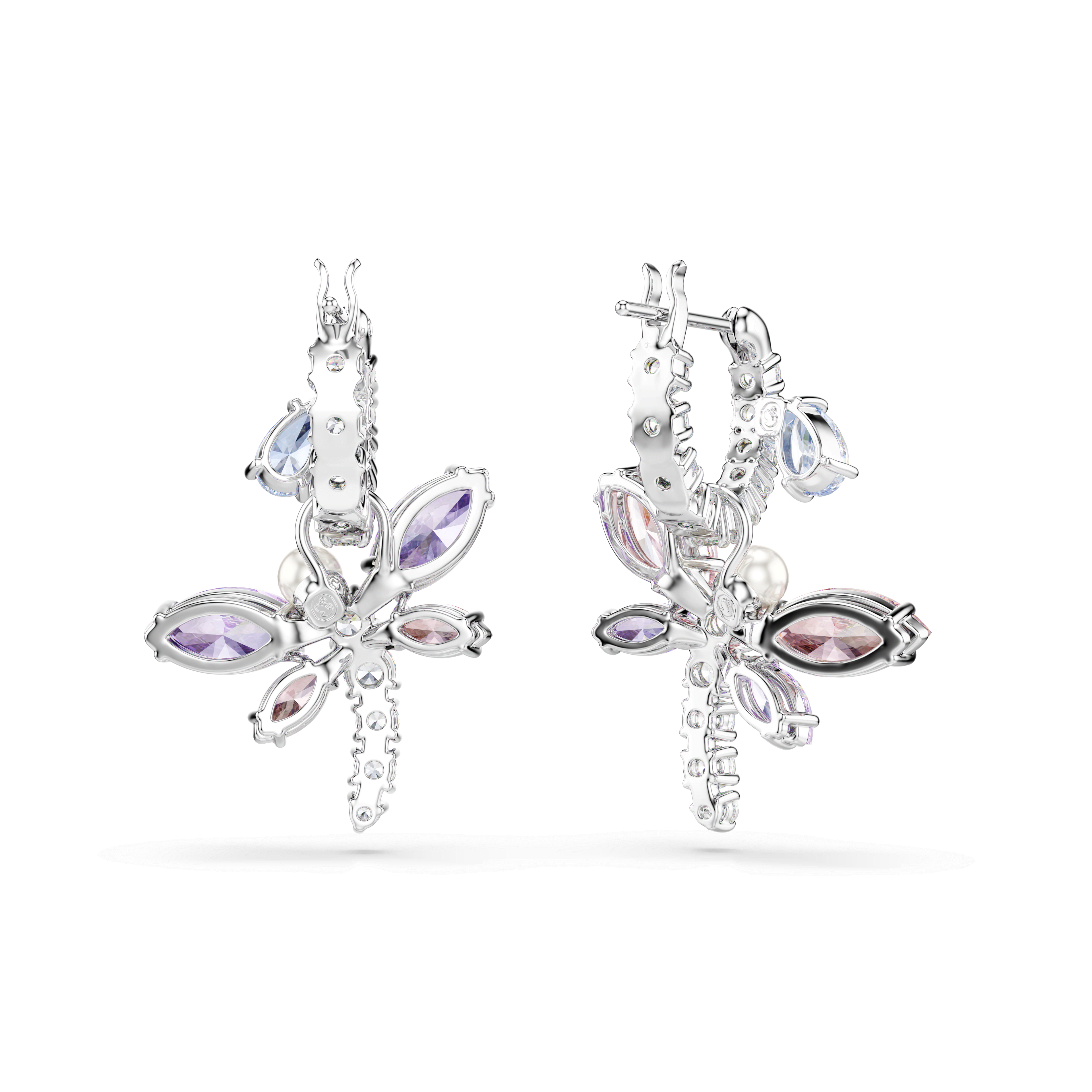 Swarovski Ariana Grande x Dragonfly Mixed Cuts Hoop Earrings — view 4
