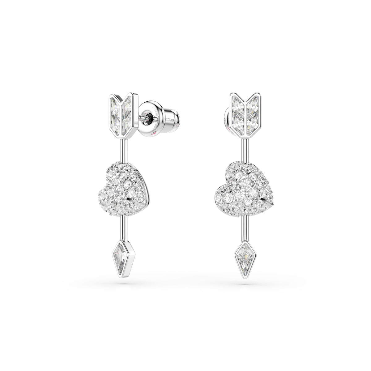 Swarovski Idyllia Heart With Arrow Earrings — view 2