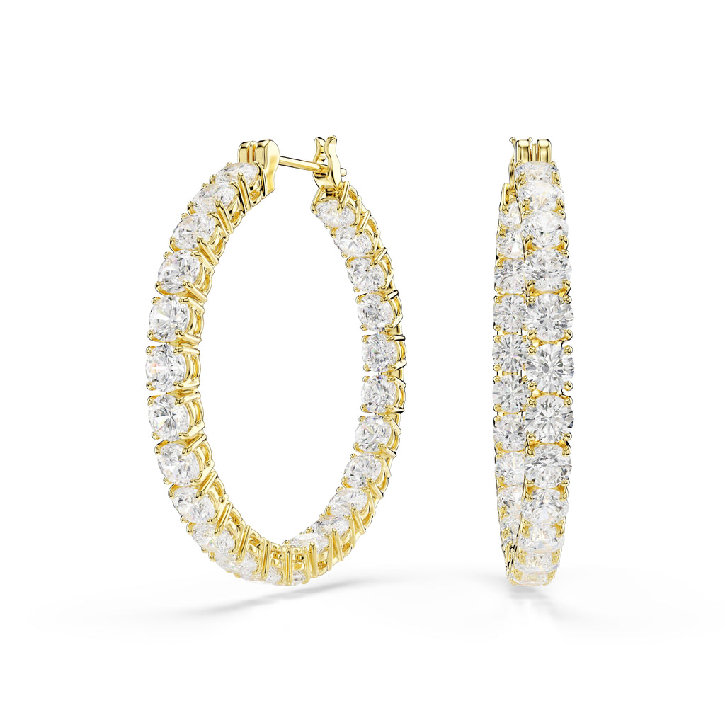 Swarovski Matrix Hoop Earrings — view 4