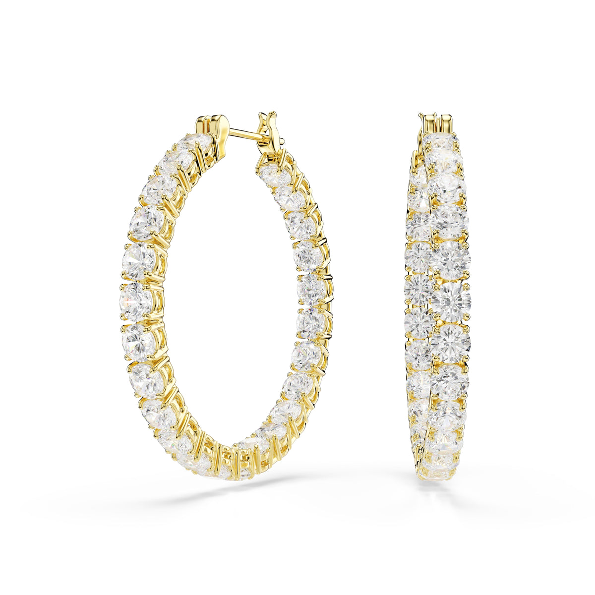 Swarovski Matrix Hoop Earrings — view 4