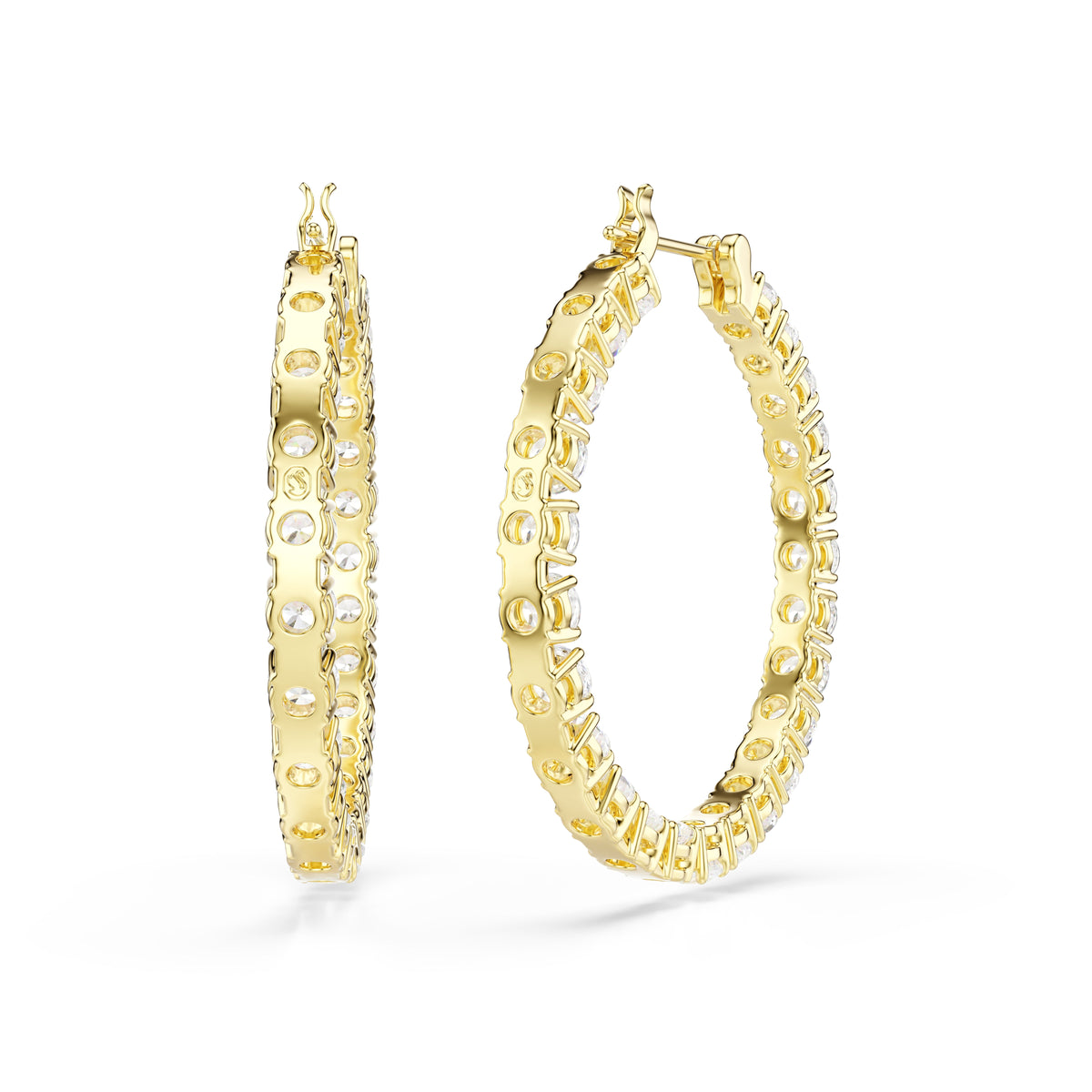 Swarovski Matrix Hoop Earrings — view 3