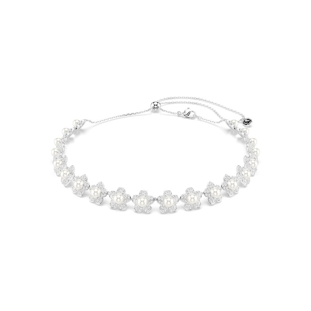 Swarovski Ariana Grande x Flower and Pearl Crystal Choker Necklace — view 2