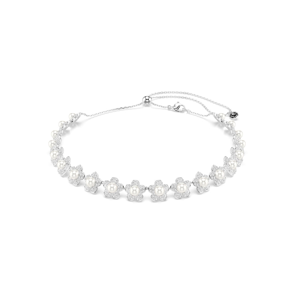 Swarovski Ariana Grande x Flower and Pearl Crystal Choker Necklace
