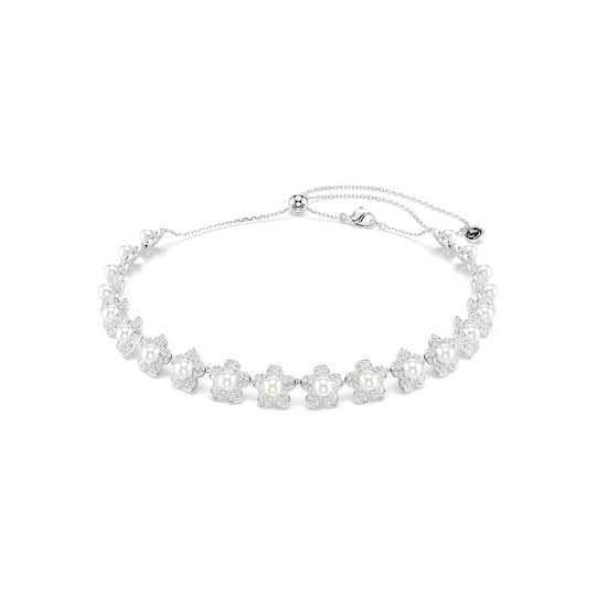 Swarovski Ariana Grande x Flower and Pearl Crystal Choker Necklace