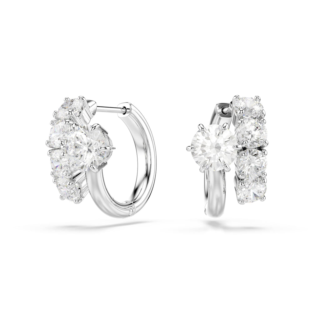 Swarovski Matrix Round Cut Hoop Earrings 5753572