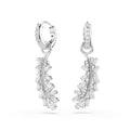 Swarovski Vienna Feather Hoop Drop Earrings 5754272