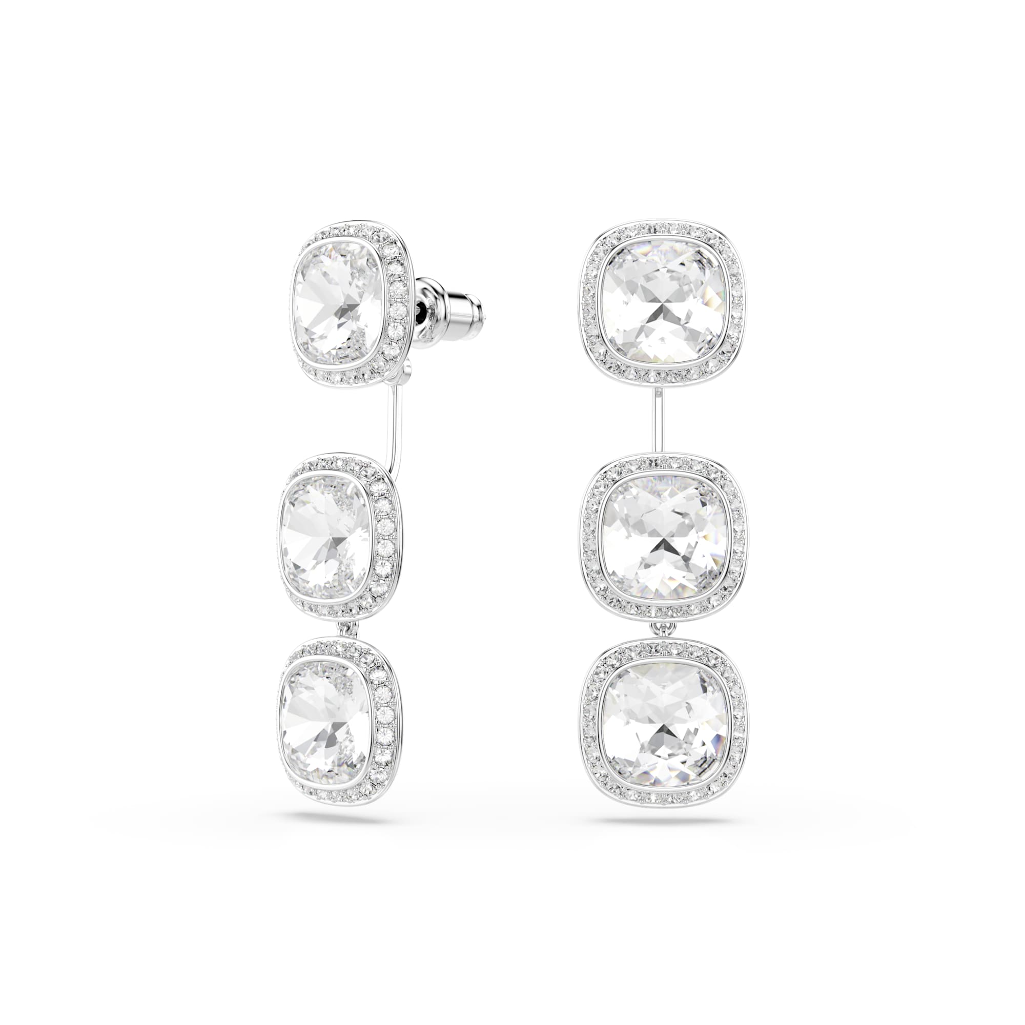 Swarovski Una Angelic Cushion Cut Stud With Detachable Drop Earrings 	5754342 — view 2