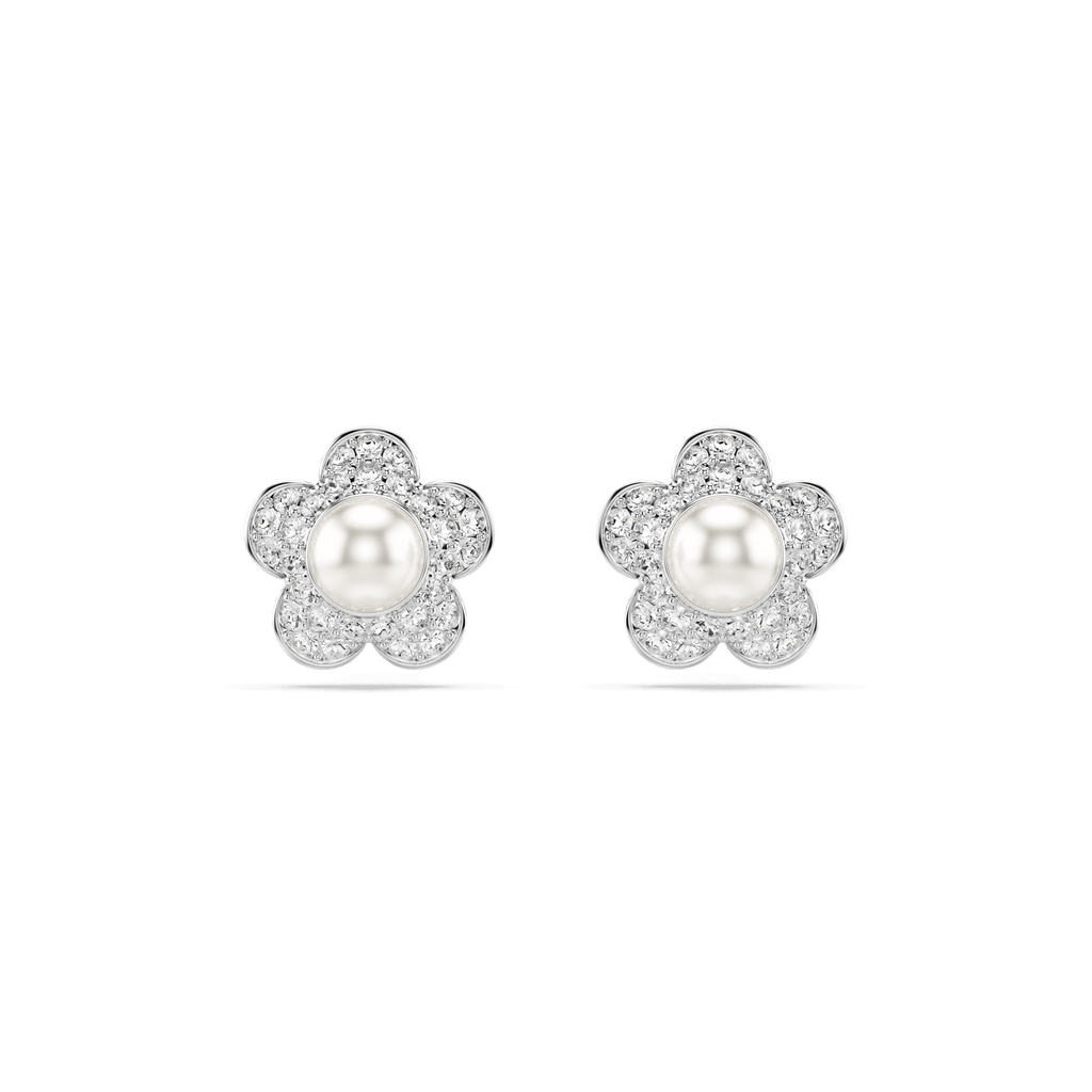 Swarovski Ariana Grande x Flower & Pearl Stud Earring