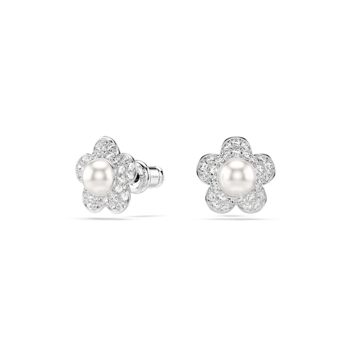 Swarovski Ariana Grande x Flower & Pearl Stud Earring — view 2