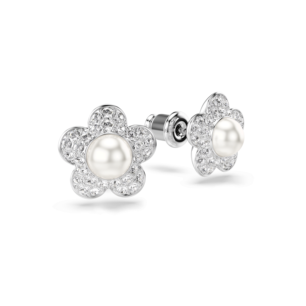 Swarovski Ariana Grande x Flower & Pearl Stud Earring — view 3