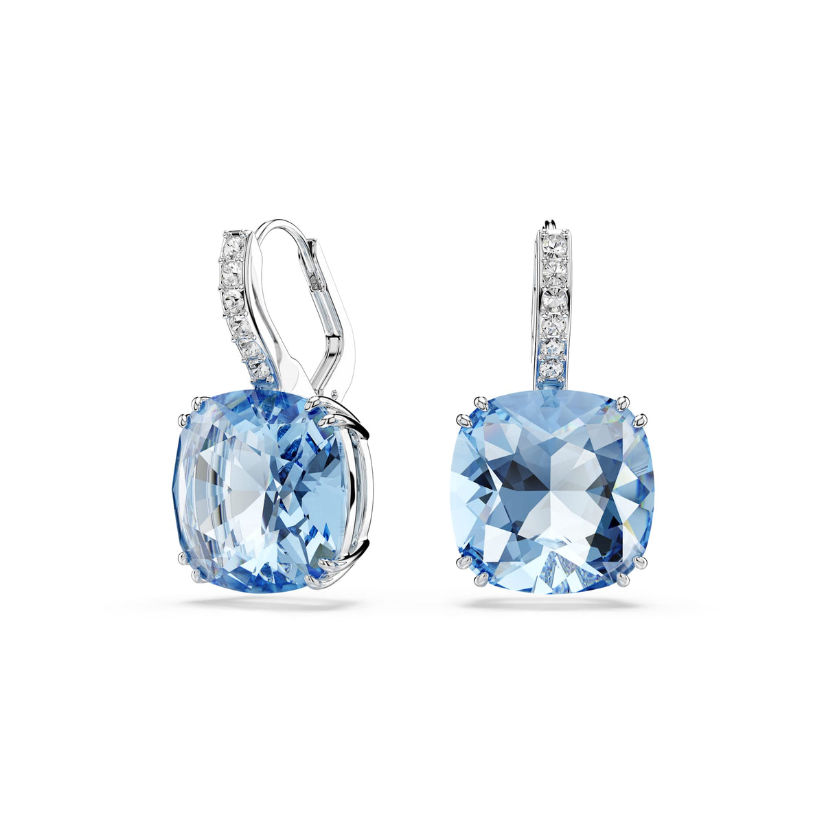 Swarovski Millenia Blue Cushion Cut Drop Earrings 5756150