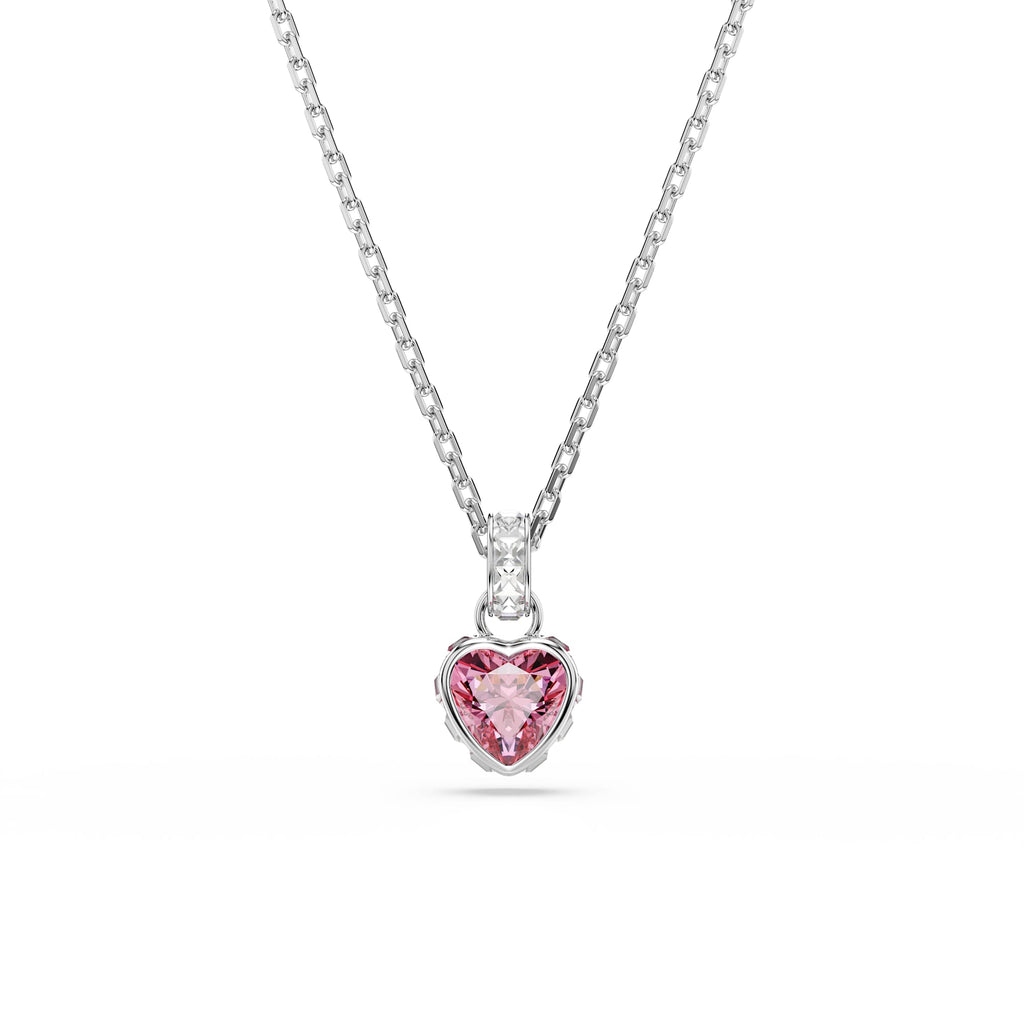 Swarovski Chroma Pink Heart Pendant Necklace 5757789