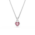 Swarovski Chroma Pink Heart Pendant Necklace 5757789