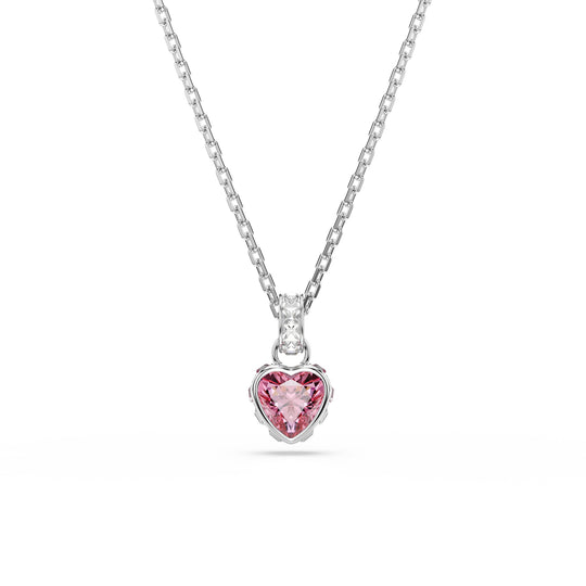 Swarovski Chroma Pink Heart Pendant Necklace 5757789