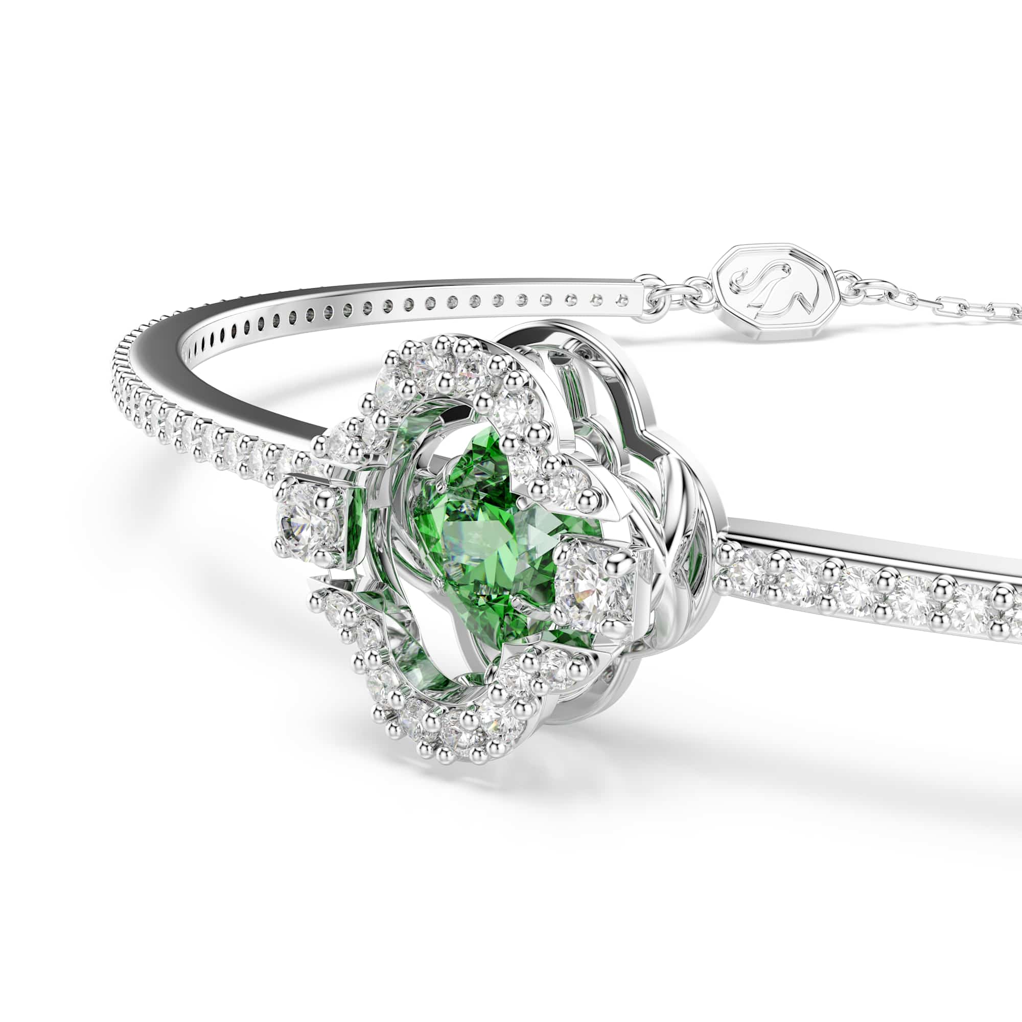 Swarovski Una Green Clover Bangle 5757791