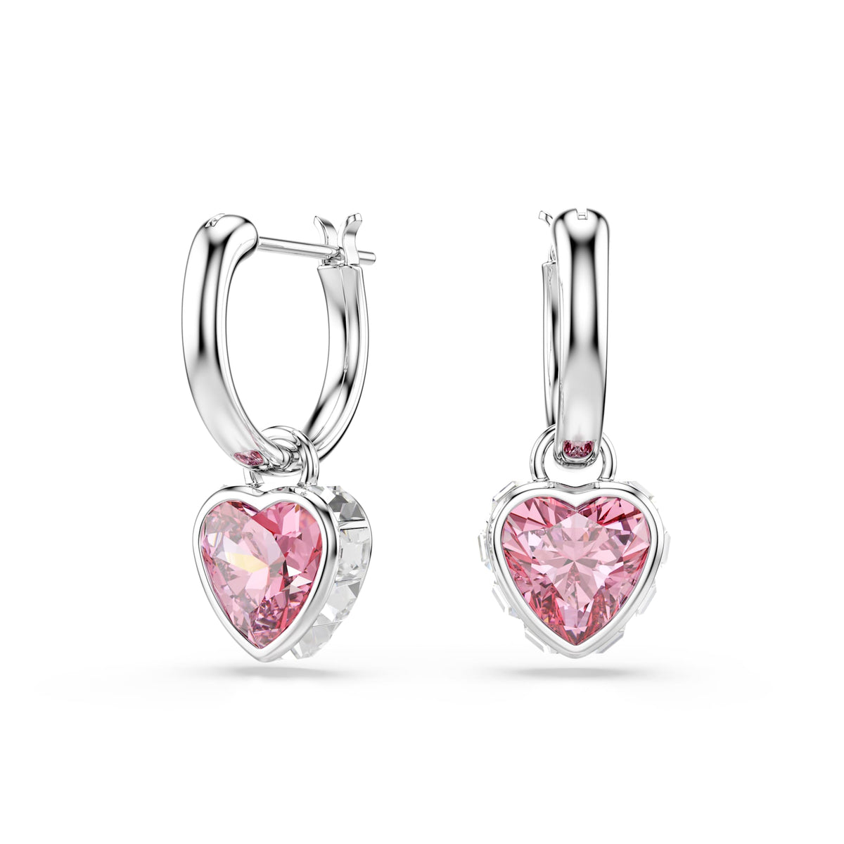 Swarovski Chroma Pink Heart Drop Earrings 5757814 — view 2