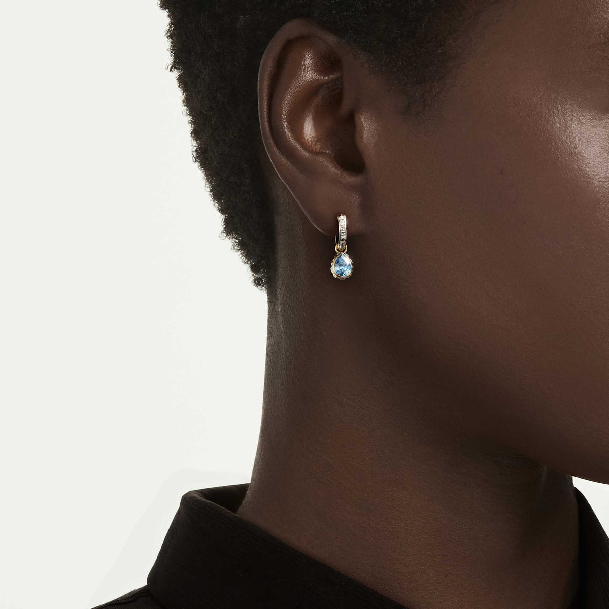 Swarovski Chroma Blue Drop Earrings 5757815 — view 2